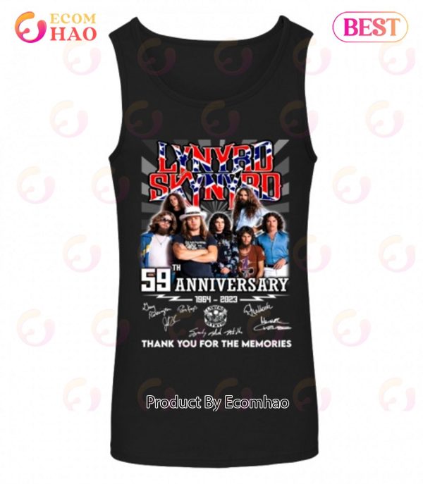59th Anniversary 1964 – 2023 Lynyrd Skynyrd Thank You For The Memories T-Shirt