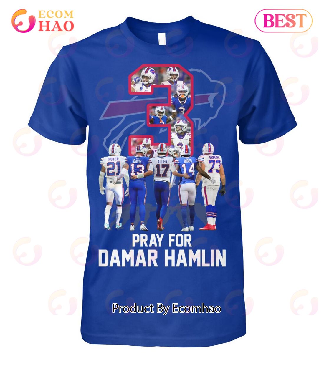 Buffalo Bills Pray For Damar Hamlin Unisex T-Shirt