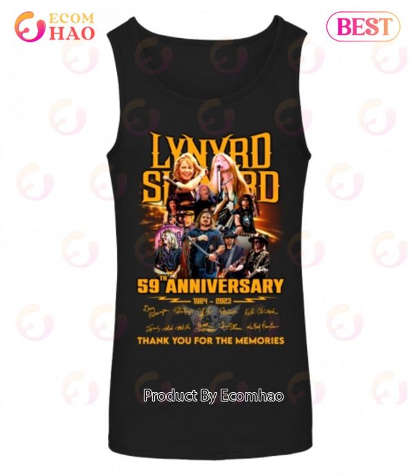 Lynyrd Skynyrd 59th Anniversary 1964 – 2023 Thank You For The Memories T-Shirt