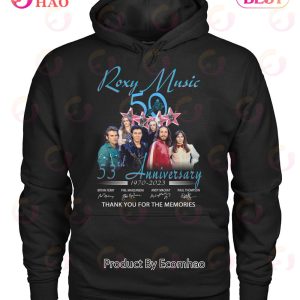 Roxy Music 53rd Anniversary 1970 – 2023 Thank You For The Memories T-Shirt