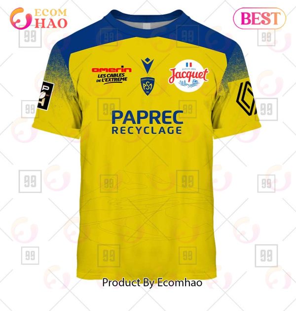 Personalized Top14 ASM Clermont Auvergne Rugby 2223 3D Hoodie