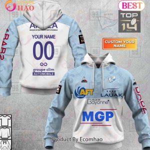 Personalized Top14 Aviron Bayonnais Rugby 2223 3D Hoodie