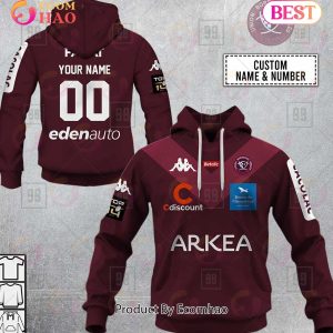 Personalized Top14 Bordeaux Begles Rugby 2223 3D Hoodie
