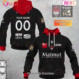 Personalized Top14 Lyon LOU Rugby 2223 3D Hoodie