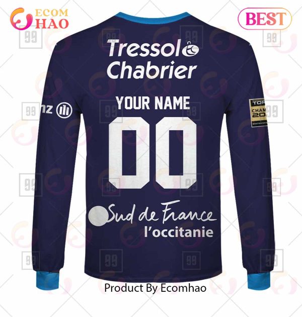 Personalized Top14 Montpellier Herault Rugby 2223 3D Hoodie