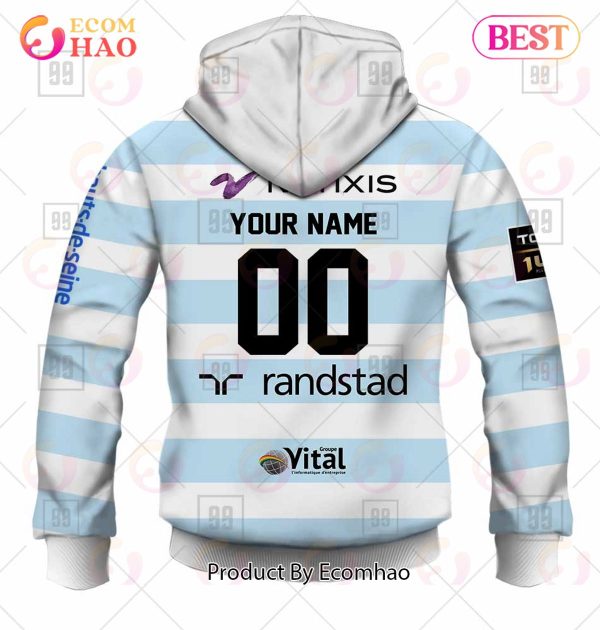 Personalized Top14 Racing 92 Rugby 2223 3D Hoodie