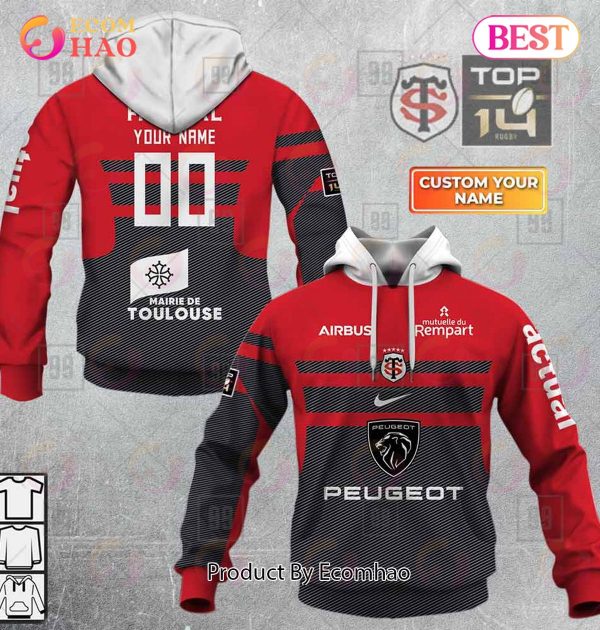 Personalized Top14 Stade Toulousain Rugby 2223 3D Hoodie