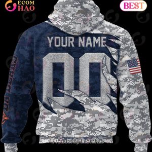 NFL Chicago Bears Camo US 3D Hoodie