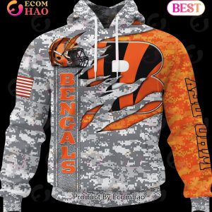 NFL Cincinnati Bengals Camo US 3D Hoodie