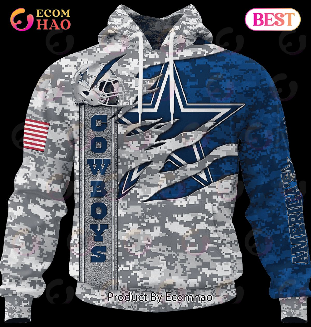 nfl military hoodie