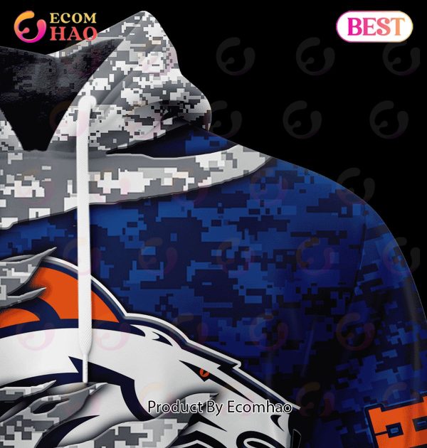 NFL Denver Broncos Camo US 3D Hoodie