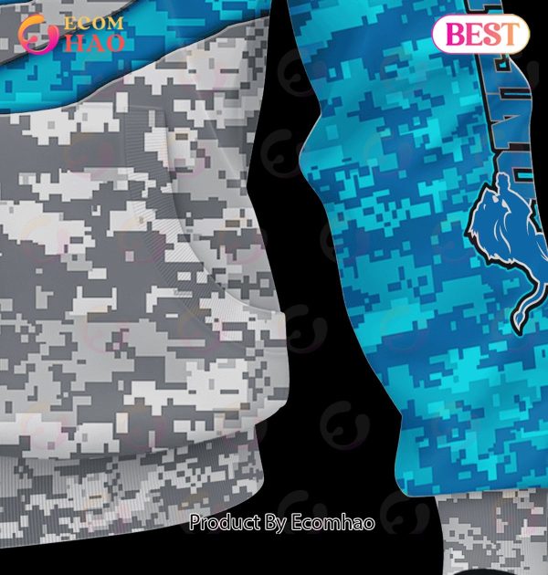 NFL Detroit Lions Camo US 3D Hoodie