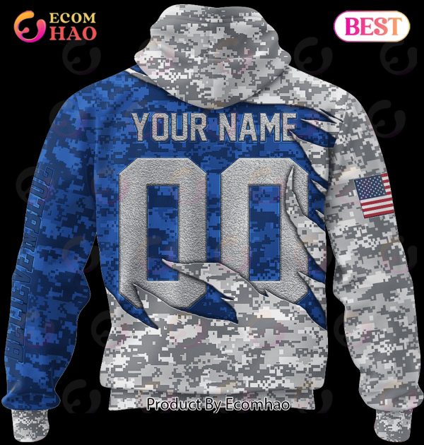 NFL Indianapolis Colts Custom Your Name & Number Halloween Style 3D Hoodie  - Ecomhao Store