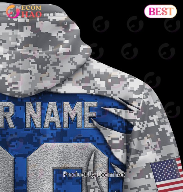 NFL Indianapolis Colts Custom Name And Number USA Flag Camo Realtree  Hunting All Over Print 3D Shirt