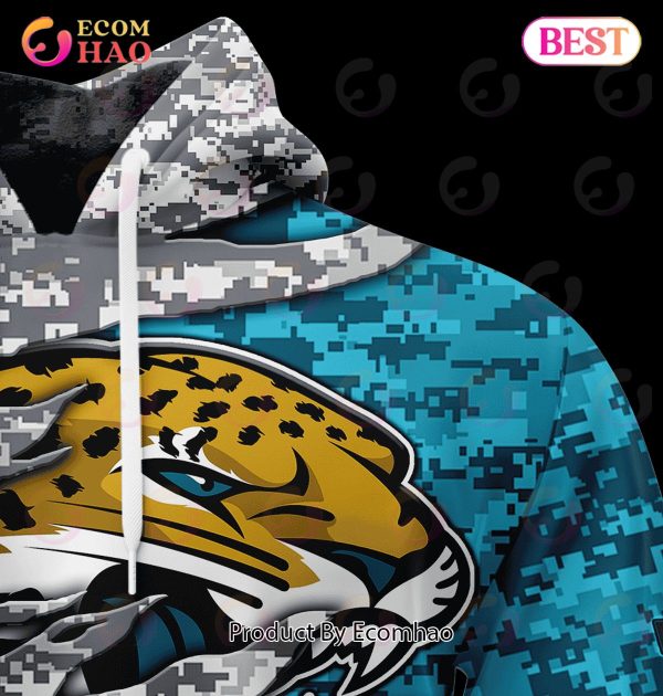 NFL Jacksonville Jaguars Camo US 3D Hoodie