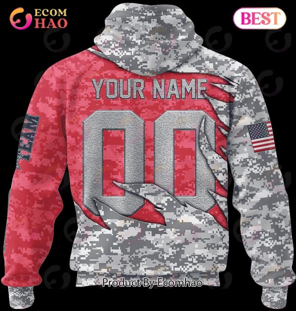 NFL Kansas City Chiefs Camo US 3D Hoodie