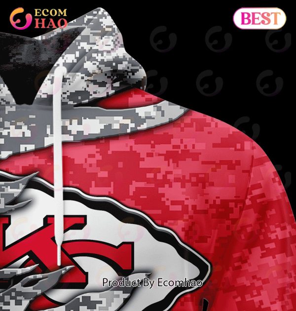 NFL Kansas City Chiefs Camo US 3D Hoodie