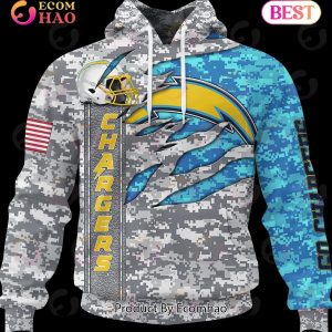 NFL Los Angeles Chargers Camo US 3D Hoodie