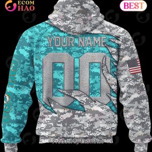 NFL Miami Dolphins Camo US 3D Hoodie