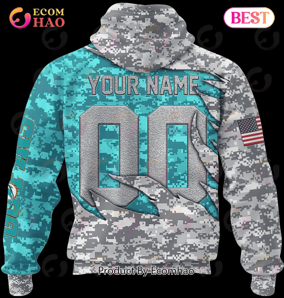 NFL Minnesota Vikings Camo US 3D Hoodie - Ecomhao Store