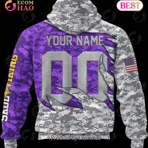 NFL Minnesota Vikings Camo US 3D Hoodie