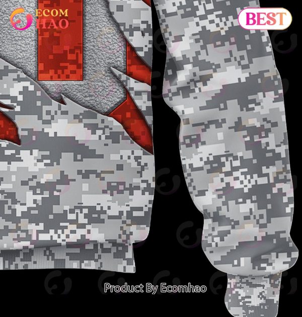 NFL San Francisco 49ers Camo US 3D Hoodie
