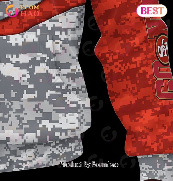 NFL San Francisco 49ers Camo US 3D Hoodie