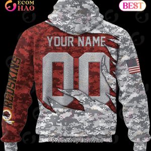 NFL Washington Commanders Camo US 3D Hoodie