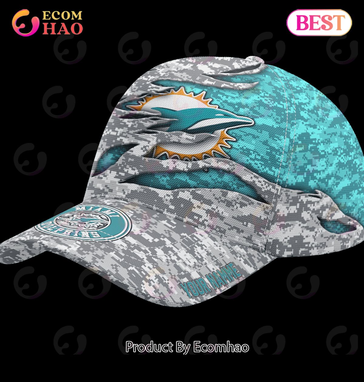 NFL Miami Dolphins Camo US Cap