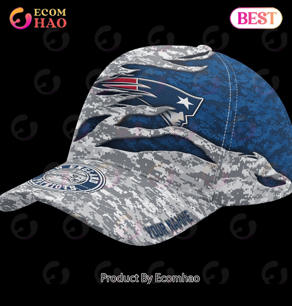 NFL New England Patriots Camo US Cap