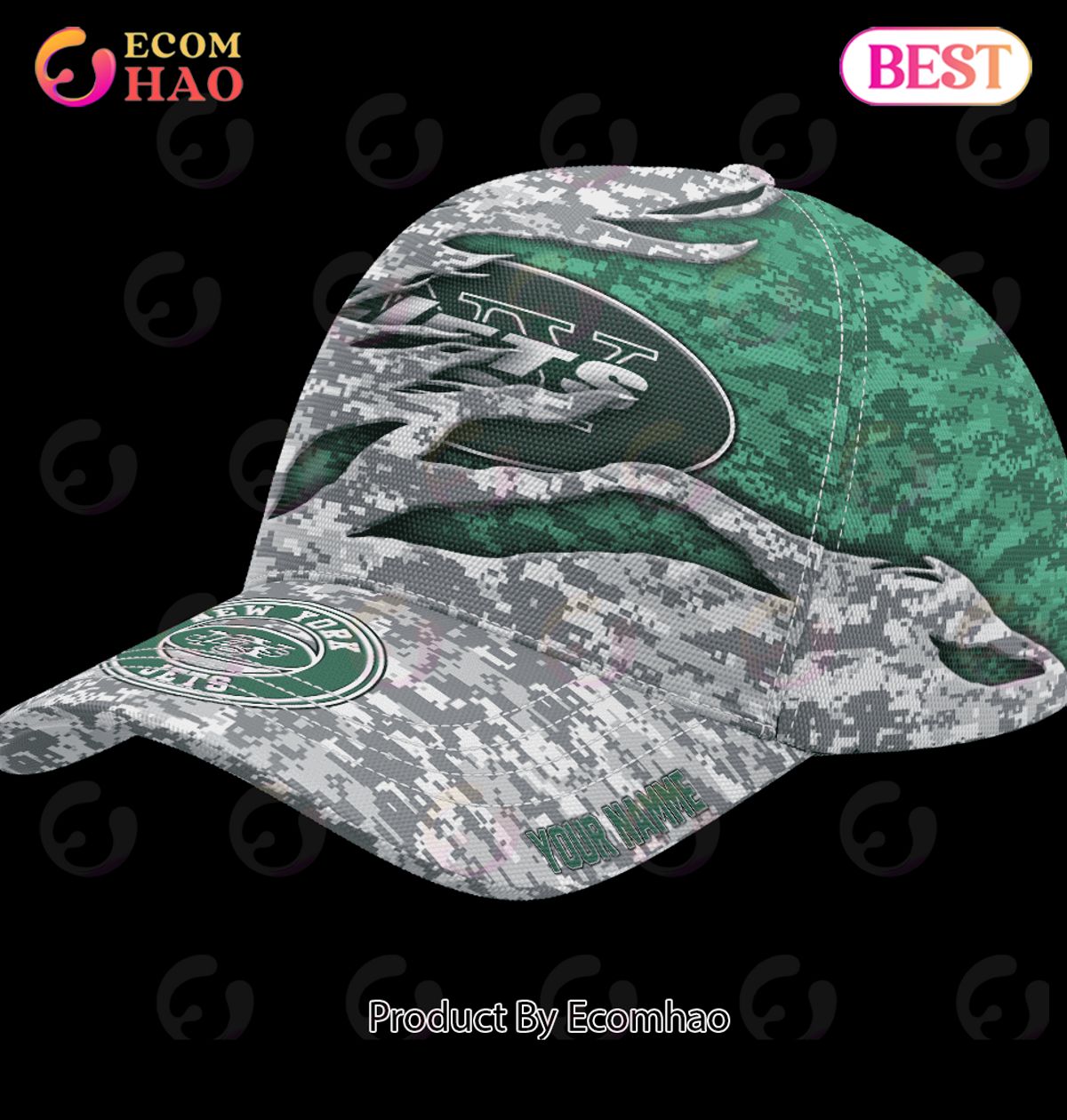 NFL New York Jets Camo US Cap