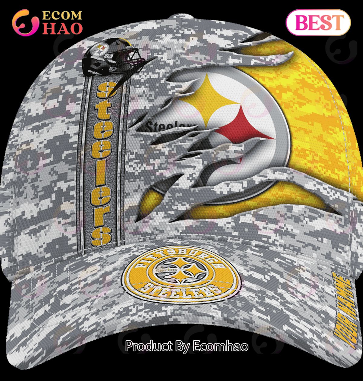 NFL Pittsburgh Steelers Camo US Cap