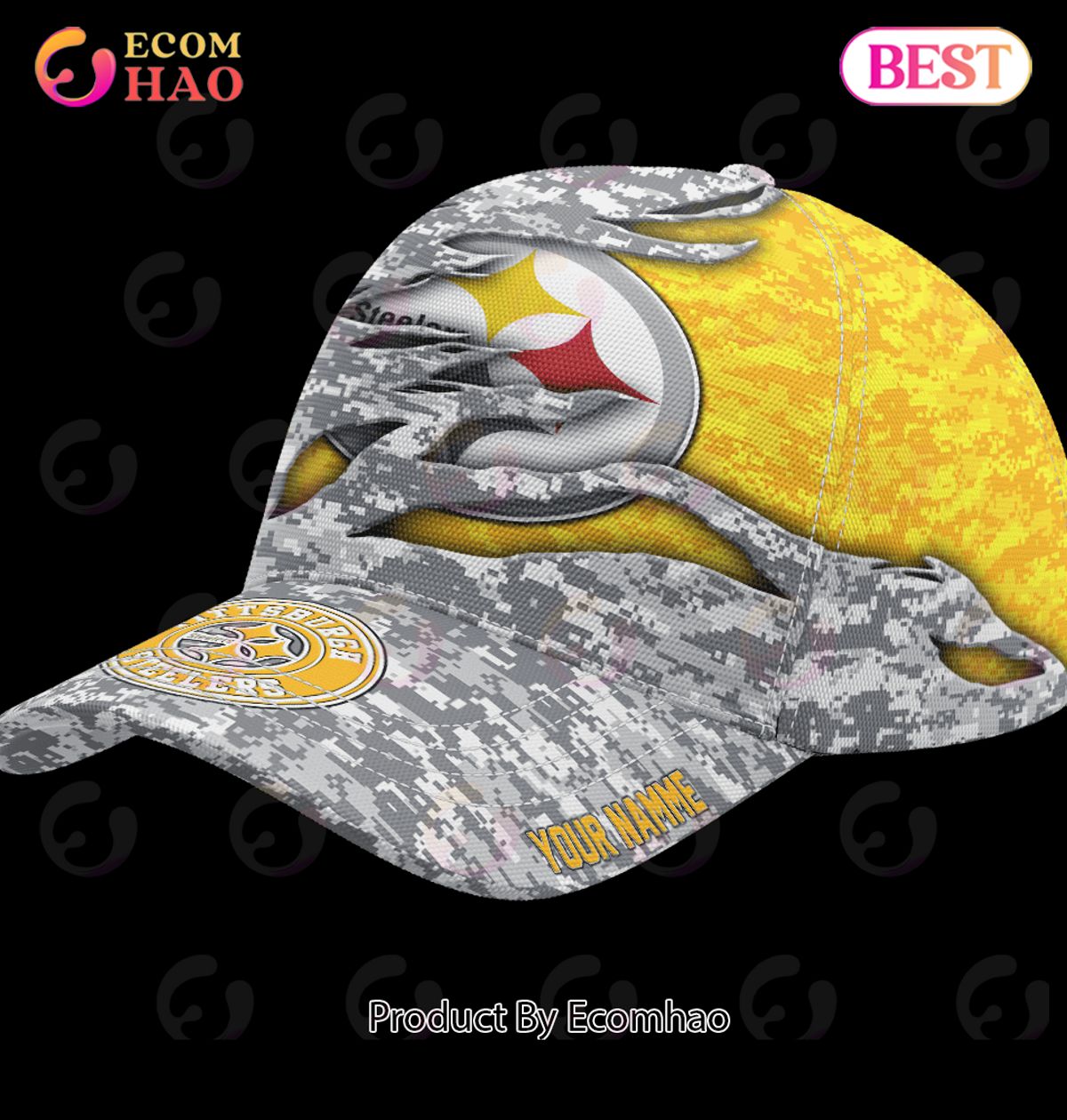 NFL Pittsburgh Steelers Camo US Cap