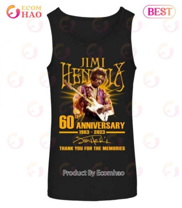 60th Anniversary 1963 – 2023 Jimi Hendrix  Thank You For The Memories T-Shirt