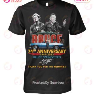 74th  Anniversary 1949 - 2023 Bruce Springsteen Thank You For The Memories T-Shirt