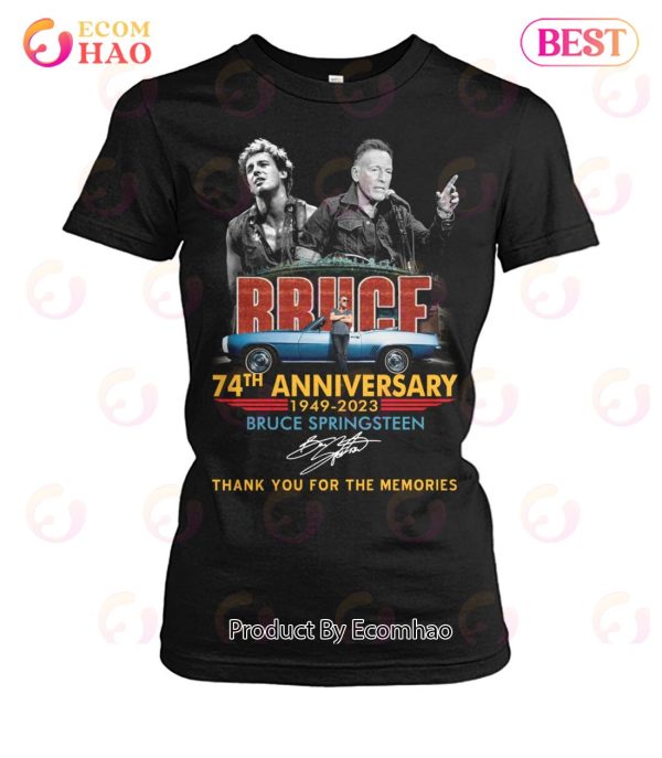 74th  Anniversary 1949 – 2023 Bruce Springsteen Thank You For The Memories T-Shirt