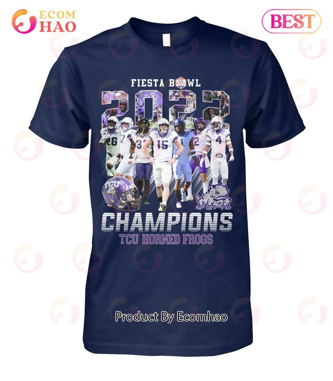 Fiesta Bowl 2022 Champions TCU Horned Frogs T-Shirt