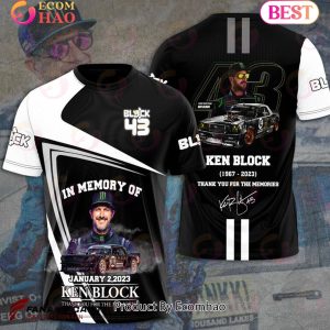 In Memory Of January 2, 2023 Ken Block Thank You For The Memories 3D T-Shirt