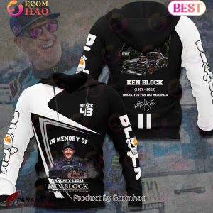 In Memory Of January 2, 2023 Ken Block Thank You For The Memories 3D T-Shirt