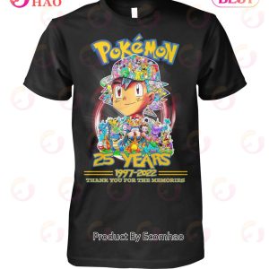 Pokemon 25 Years 1997 – 2022 Thank You For The Memories T-Shirt