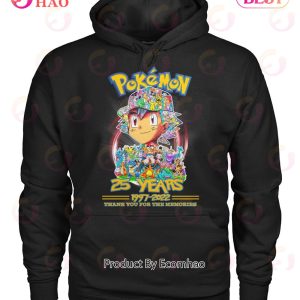 Pokemon 25 Years 1997 – 2022 Thank You For The Memories T-Shirt