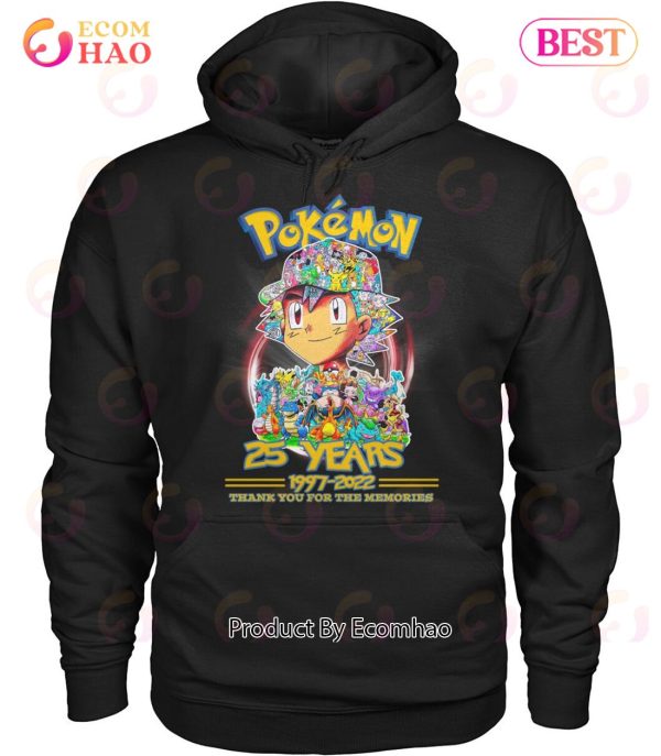 Pokemon 25 Years 1997 – 2022 Thank You For The Memories T-Shirt