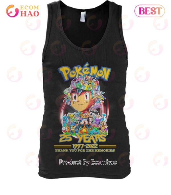 Pokemon 25 Years 1997 – 2022 Thank You For The Memories T-Shirt