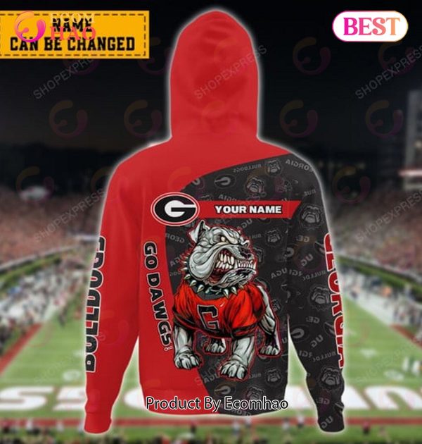 Georgia Bulldogs Pullover Hoodie Without Pocket Custom Name