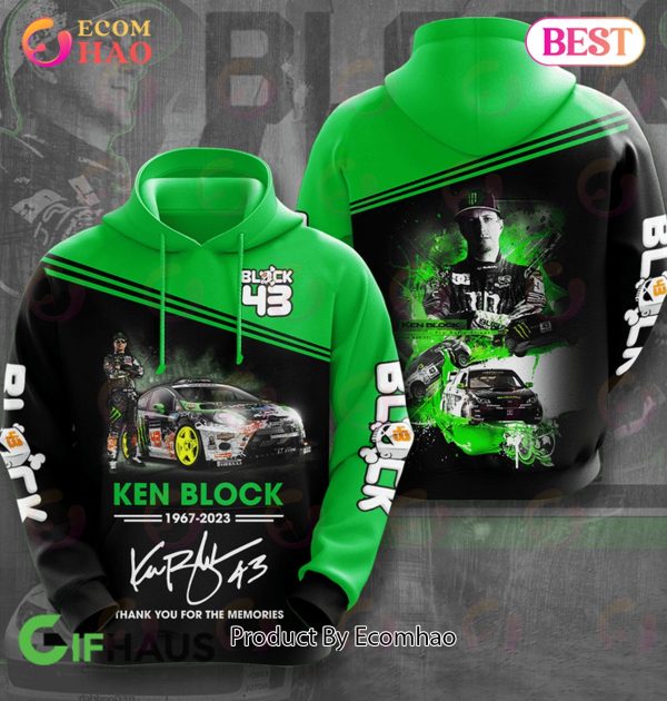 Ken Block 1967 – 2023 Thank You For The Memories 3D Hoodie