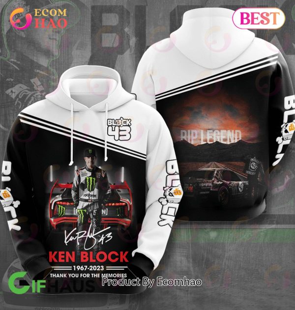 Rip Legend Ken Block 1967 – 2023 Thank You For The Memories 3D Hoodie