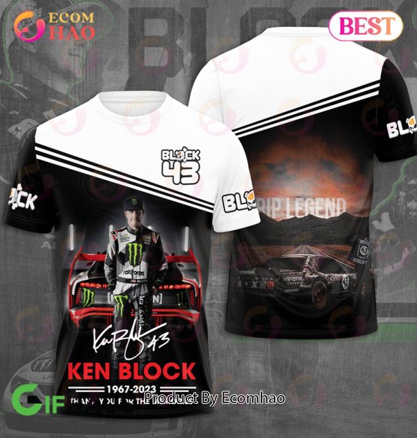 Rip Legend Ken Block 1967 – 2023 Thank You For The Memories 3D Hoodie