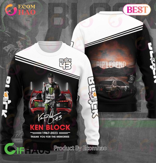 Rip Legend Ken Block 1967 – 2023 Thank You For The Memories 3D Hoodie