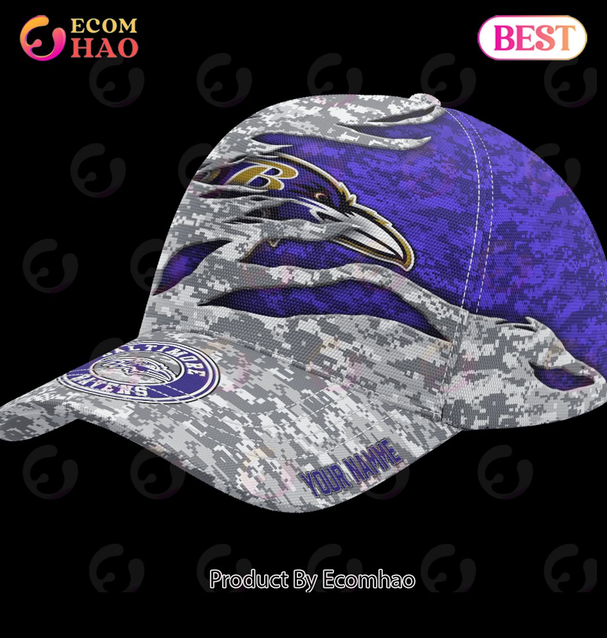 NFL Baltimore Ravens Camo US Cap