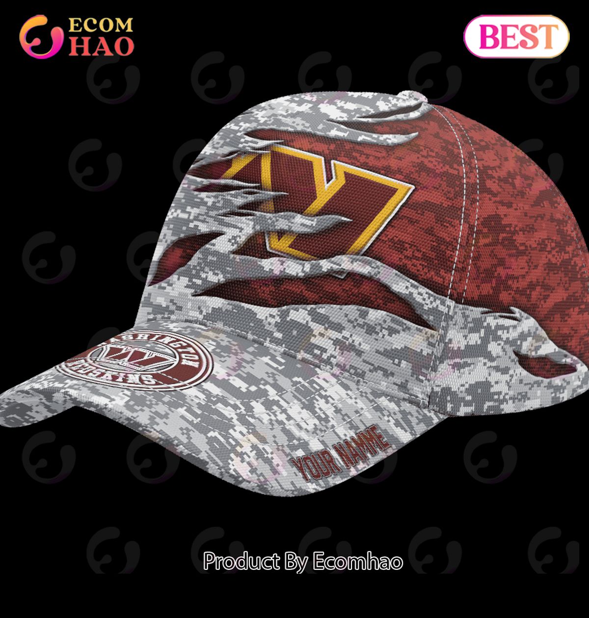 NFL Washington Commanders Camo US Cap